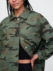 Gap Green Camo Chore Jacket - Image 4 of 5