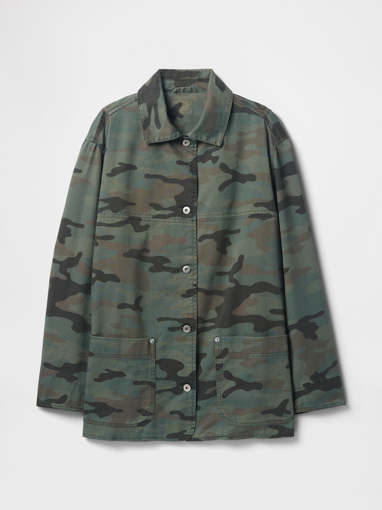Gap Green Camo Chore Jacket - Image 5 of 5