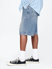 Gap Blue 90s Loose Denim Shorts - Image 3 of 6