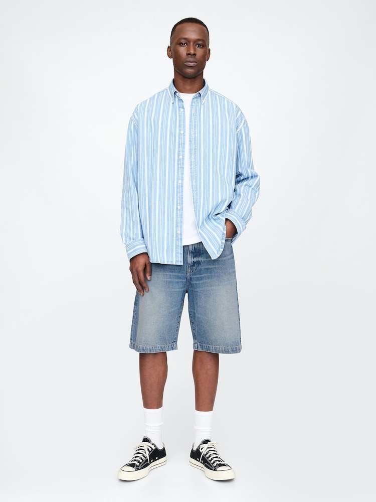 Blauw - Gap 90s ruime denim shorts - Image 4 of 6