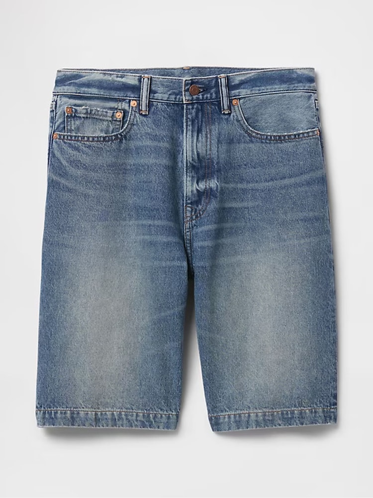 Gap Blue 90s Loose Denim Shorts - Image 6 of 6
