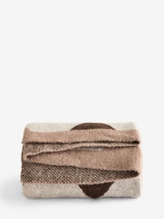 Natural Argyle Knit Throw - Image 1 of 1