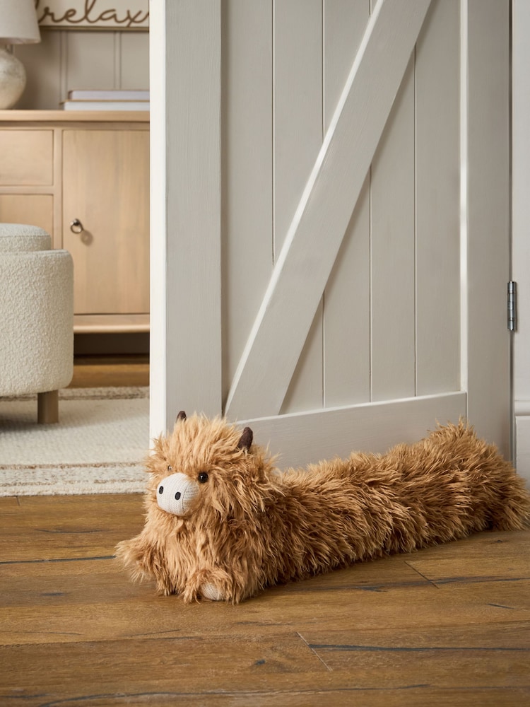 Brown Hamish the Highland Cow Draught Excluder - Image 1 of 5