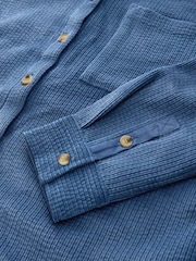 Azul - Shacket de veludo cotelê long sleeve - Imagem 8 de 8