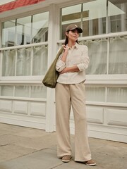 Ecru - Soft Brushed Long Sleeve Shirt - Imagem 1 de 5