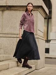 Roxo de ameixa - Soft Brushed Long Sleeve Shirt - Imagem 2 de 4