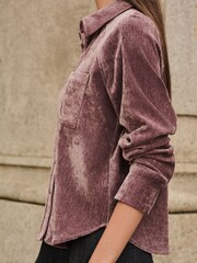 Roxo de ameixa - Soft Brushed Long Sleeve Shirt - Imagem 3 de 4