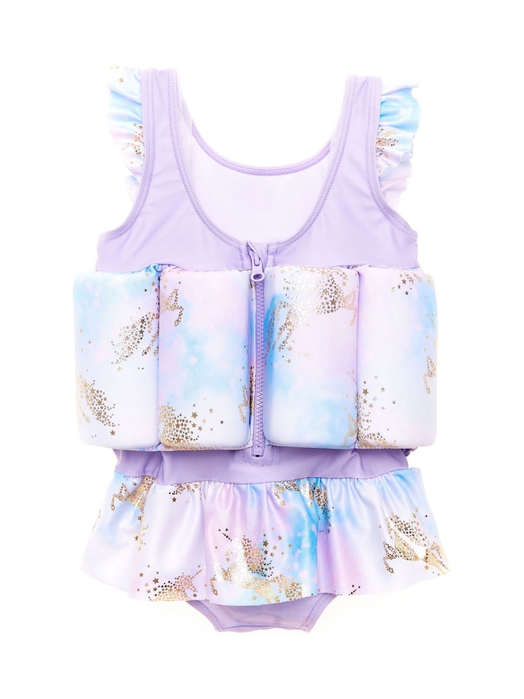 Soliswim Purple Unicorn Float Swimsuit - Image 2 of 5 Soliswim Purple Unicorn Float Swimsuit - Image 2 of 5