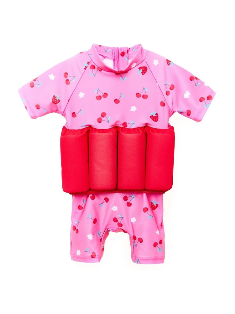 Soliswim Pink Float Swimsuit - Image 1 of 5