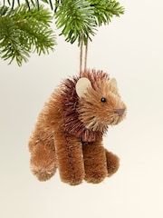 FatFace Yellow Lion Brush Christmas Decoration - Image 2 of 2