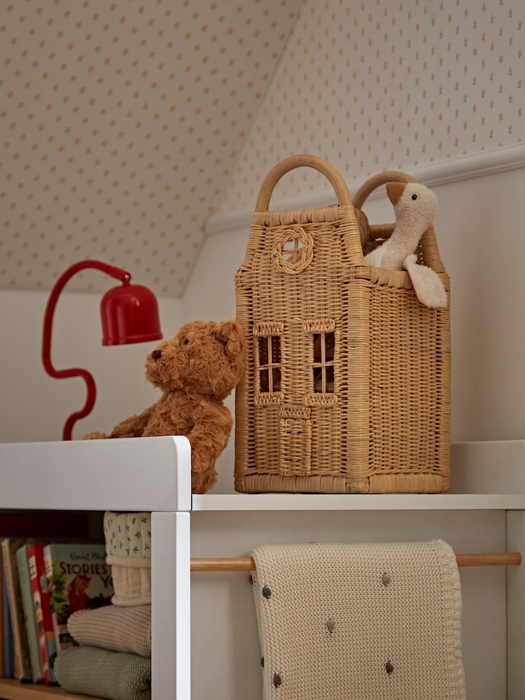 Cuddleco Set of 3 Rattan Dutch House Storage Baskets - Image 2 of 5