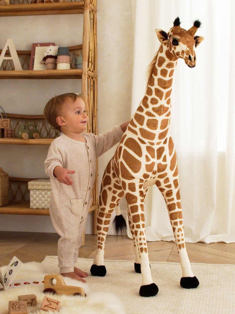 Cuddleco Yellow Small Standing Giraffe Stuffed Animal - Image 2 of 6