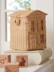 Cuddleco Set of 3 Rattan Country Cottage Storage Baskets - Image 3 of 5