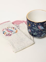 FatFace Owl Socks in a Mug - Imagen 3 de 3