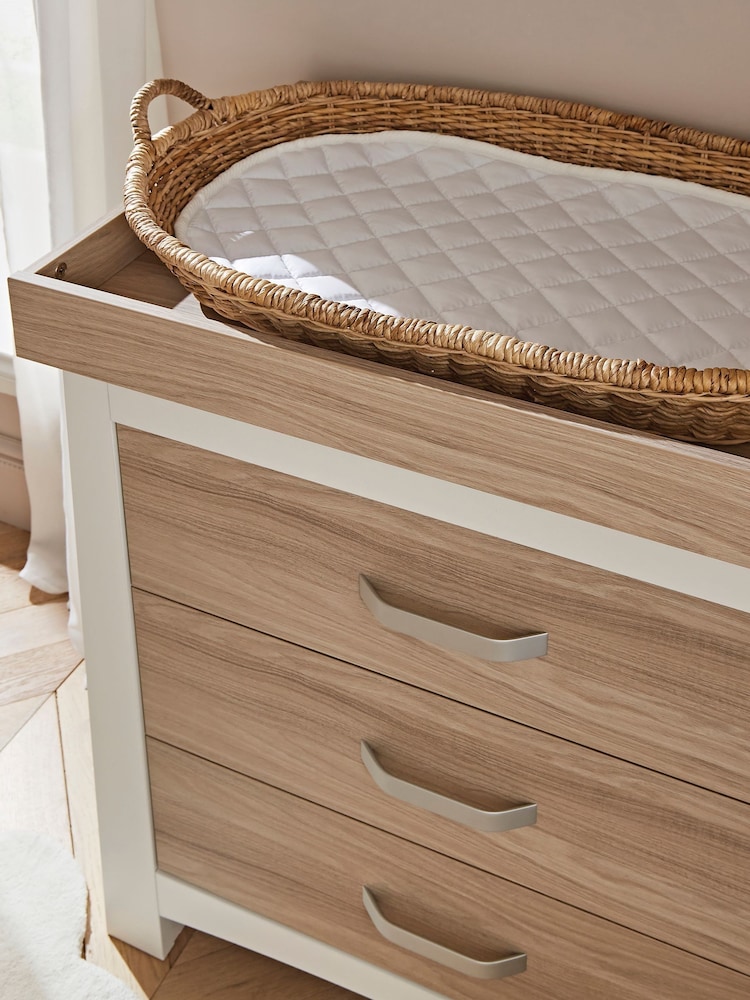 Cuddleco Rattan Musa Rattan Changing Basket & Liner - Image 1 of 5
