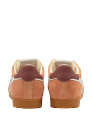 Gola Orange Ladies Elan Suede Lace-Up Trainers - Image 3 of 4