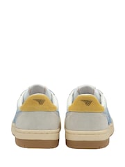 Gola White Ladies Hawk Leather Lace-Up Trainers - Image 3 of 4