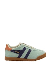Gola Blue Kids Elan Suede Lace-Up Trainers - Image 1 of 1