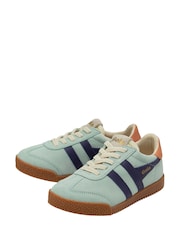 Gola Blue Kids Elan Suede Lace-Up Trainers - Image 2 of 3
