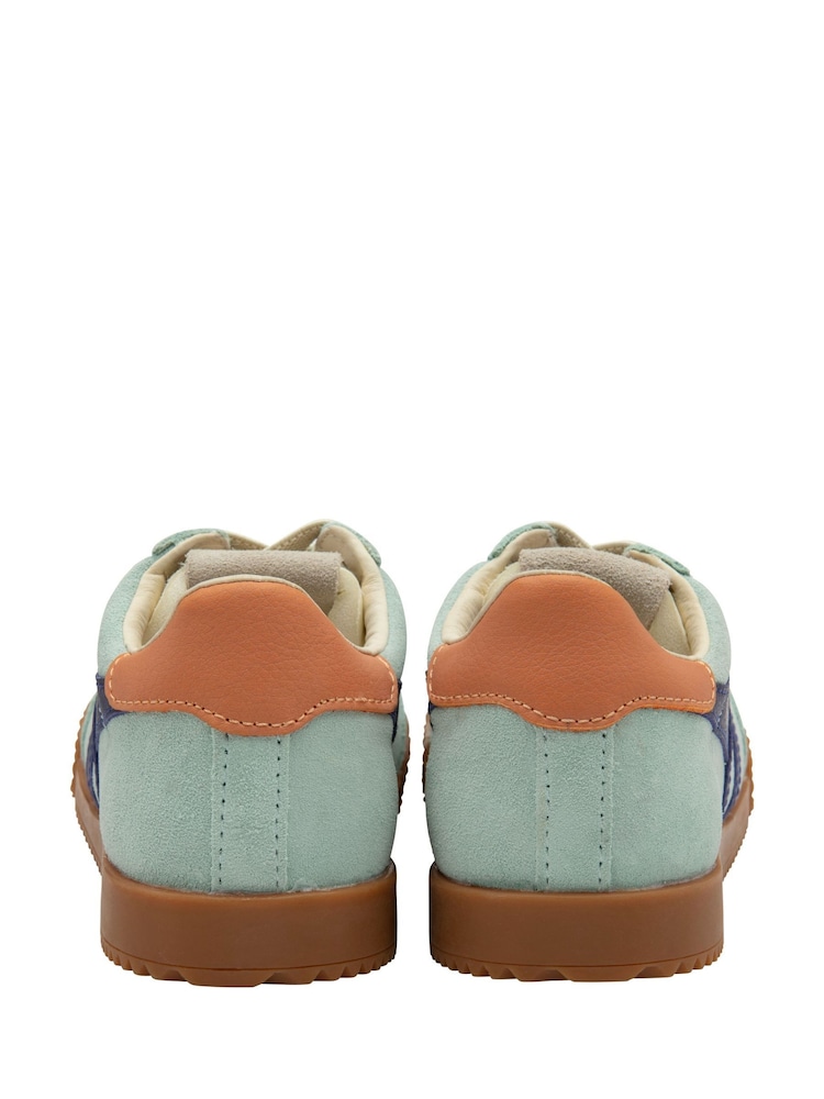 Gola Blue Kids Elan Suede Lace-Up Trainers - Image 3 of 3