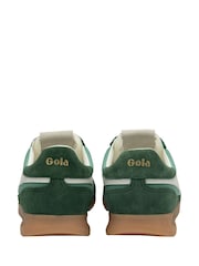 Gola Green Ladies Firefly Nylon Lace-Up Trainers - Image 3 of 4