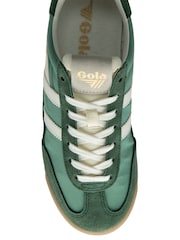 Gola Green Ladies Firefly Nylon Lace-Up Trainers - Image 4 of 4