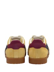 Gola Yellow Kids Elan Suede Lace-Up Trainers - Image 3 of 4