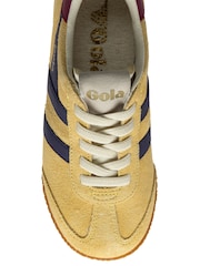 Gola Yellow Kids Elan Suede Lace-Up Trainers - Image 4 of 4