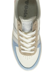 Gola White Ladies Grandslam Quadrant Lace-Up Trainers - Image 4 of 4