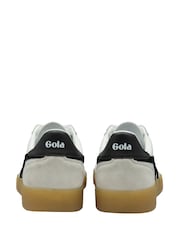Gola Snow White Ladies Viper Leather Lace-Up Trainers - Image 3 of 4