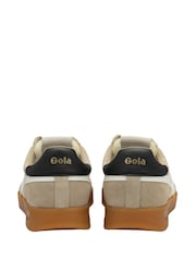Gola Grey Ladies Cyclone Suede Lace-Up Trainers - Image 3 of 4