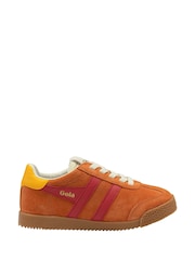 Gola Orange Kids Elan Suede Lace-Up Trainers - Image 1 of 1