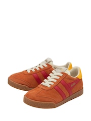 Gola Orange Kids Elan Suede Lace-Up Trainers - Image 2 of 4