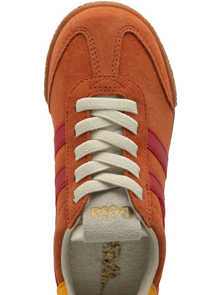 Gola Orange Kids Elan Suede Lace-Up Trainers - Image 4 of 4