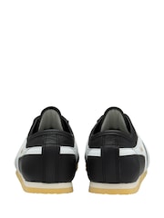 Gola Black Ladies Race Leather Lace-Up Trainers - Image 3 of 4
