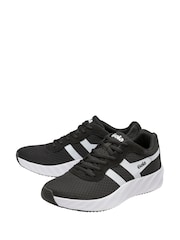 Gola Black Ladies Draken Mesh Lace-Up Running Trainers - Image 2 of 5