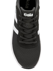 Gola Black Ladies Draken Mesh Lace-Up Running Trainers - Image 4 of 5