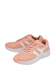 Gola Pink Ladies Draken Mesh Lace-Up Running Trainers - Image 2 of 5