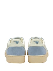 Gola White Ladies Hawk '89 Leather Lace-Up Trainers - Image 3 of 4