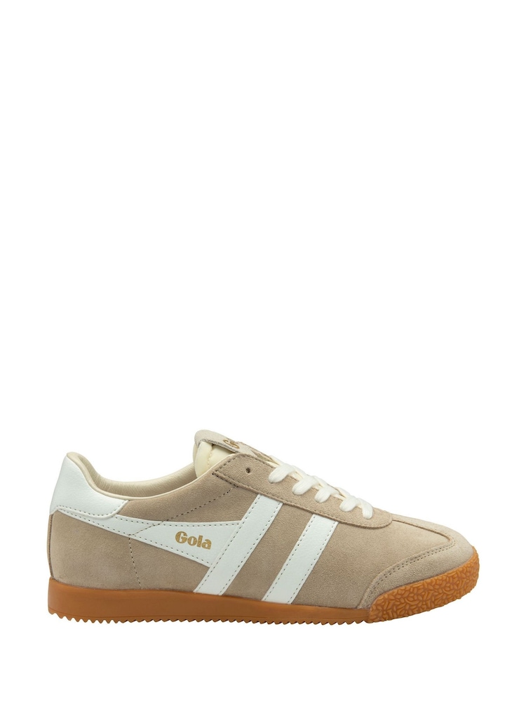 Gola Grey Ladies Elan Suede Lace-Up Trainers - Image 1 of 4