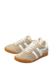 Gola Grey Ladies Elan Suede Lace-Up Trainers - Image 2 of 4