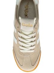 Gola Grey Ladies Elan Suede Lace-Up Trainers - Image 4 of 4