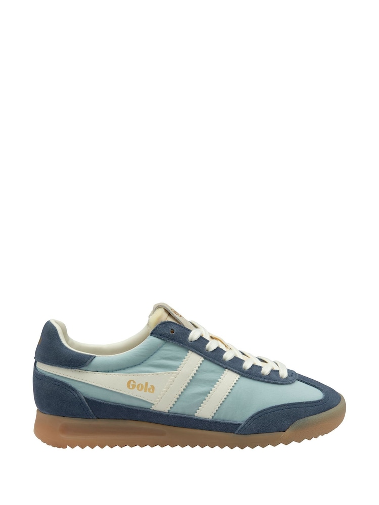 Gola Blue Ladies Firefly Nylon Lace-Up Trainers - Image 1 of 4