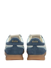Gola Blue Ladies Firefly Nylon Lace-Up Trainers - Image 3 of 4
