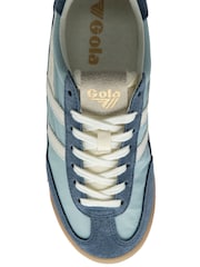 Gola Blue Ladies Firefly Nylon Lace-Up Trainers - Image 4 of 4