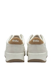 Gola White Ladies Grandslam '88 Lace-Up Trainers - Image 3 of 4