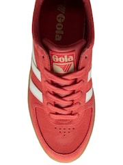 Оранжевый - Gola Ladies Grandslam Suede Lace-Up Trainers - Image 4 of 4
