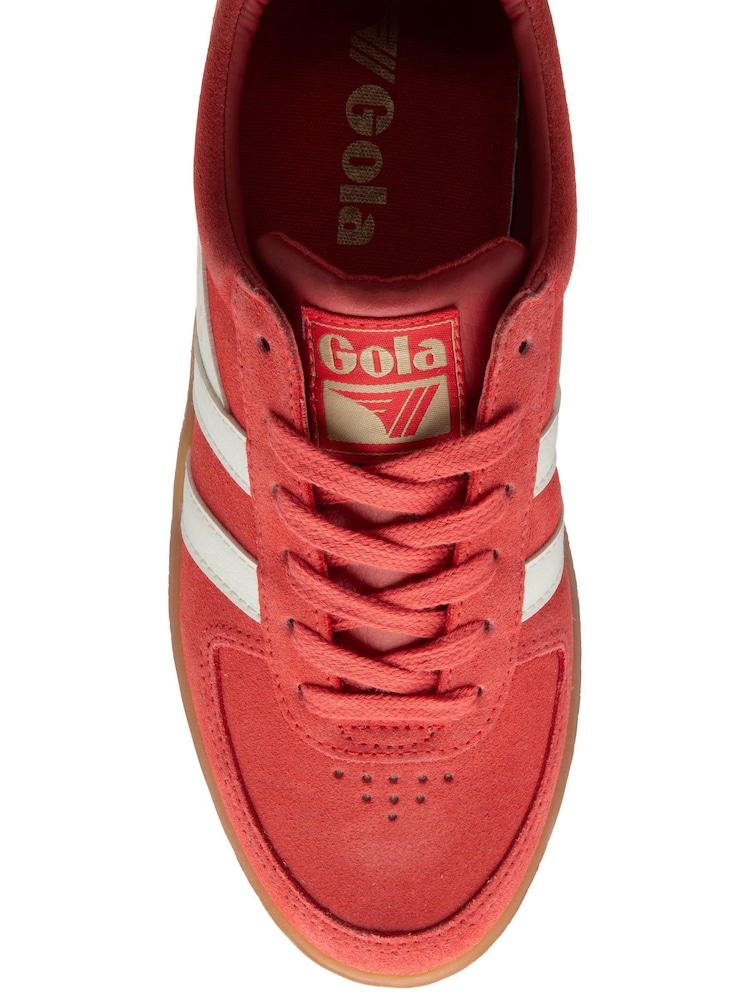 Оранжевый - Gola Ladies Grandslam Suede Lace-Up Trainers - Image 4 of 4