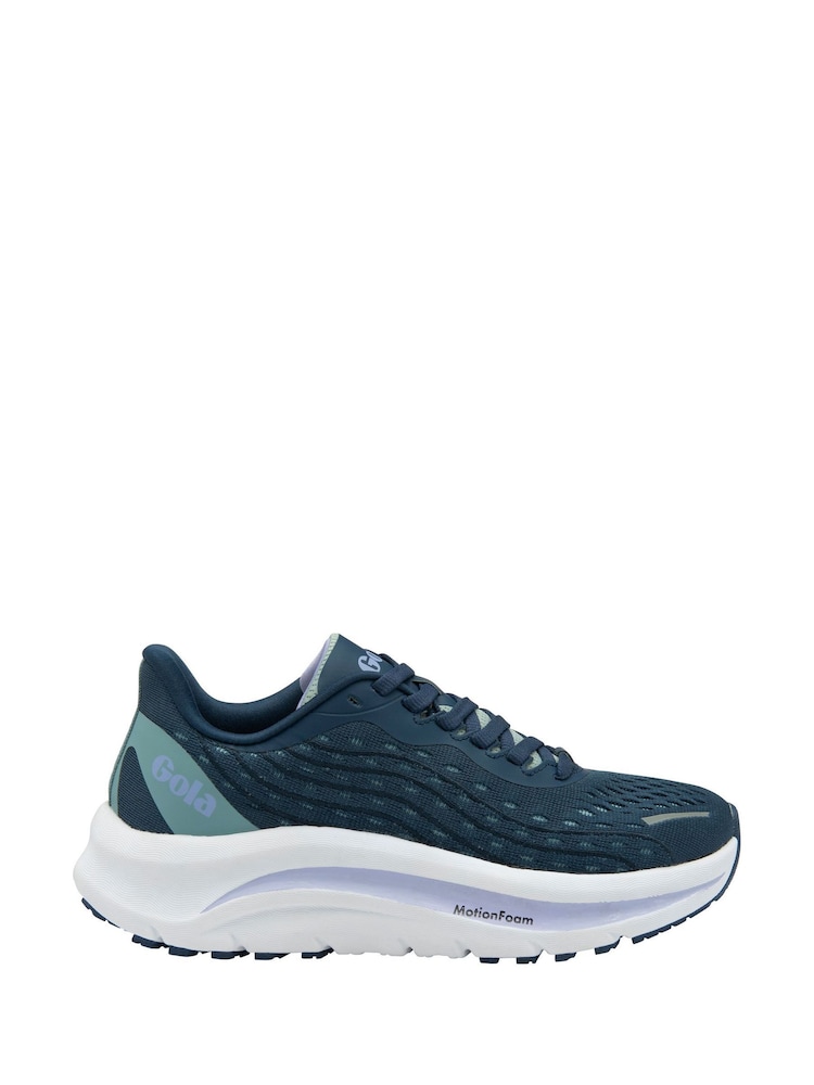Gola Blue Ladies Alzir Speed Recycled Mesh Lace-Up Running Trainers - Image 1 of 1