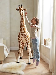 Cuddleco Yellow Medium Standing Giraffe Stuffed Animal - Image 2 of 6